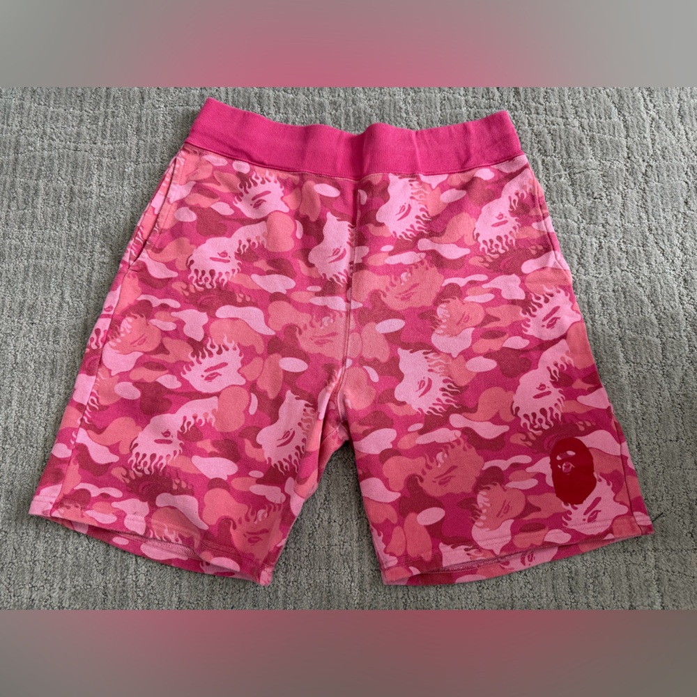 A Bathing Ape Bape Mens Pink shorts